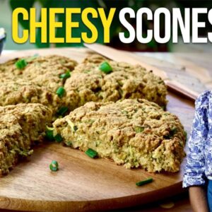 NEED SCONES?! Make My Easy Cheesy Plant-Based Zucchini Scones