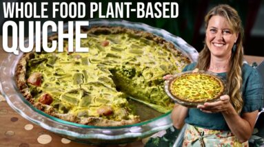 Protein Packed Plant-Based Vegetable Breakfast Quiche!