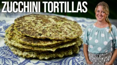 UNBELIEVABLE FLAVOR! Grilled Zucchini Tortillas (gluten-free)