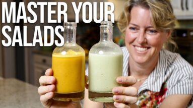Two Salad Dressings to LEVEL UP YOUR SALADS! ???? (vegan + oil-free)