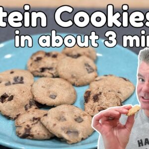 3 Minute Quick and Easy Protein Cookies - 0.5g Net Carbs Each