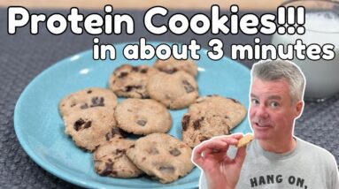 3 Minute Quick and Easy Protein Cookies - 0.5g Net Carbs Each