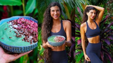 My Daily Smoothie for Muscle and Gut Health 🌱🫐🍍 Get Lean & Strong! 💪🏽