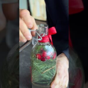 Festive Cranberry & Pine Needle Sprite 🎄✨A naturally fermented, non-alcoholic sprite-like drink