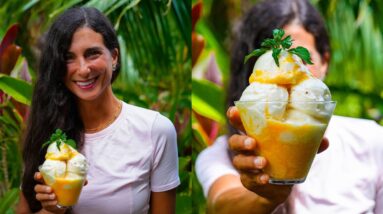 Pineapple Mango Mint Lime Sorbet 🍨🍍🍋‍🟩 Easy Raw Vegan Ice Cream Recipe + NAMA Juicer Flash SALE! 🚨