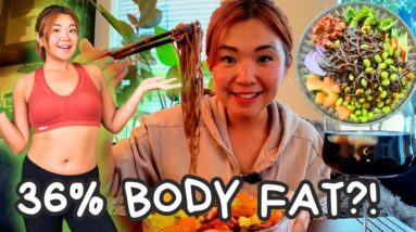 WHAT I ATE IN A DAY to LOSE FAT & gain muscle 💪 (I gained 10 lbs...)