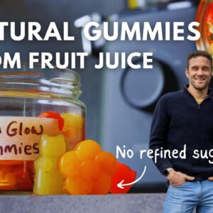 DIY Natural Fruit Gummies for Glowing Skin - Made with Fruit juice & Sugar Free
