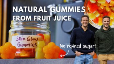 DIY Natural Fruit Gummies for Glowing Skin - Made with Fruit juice & Sugar Free