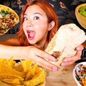 BURRITO, CHIPS & GUACAMOLE MUKBANG (vegan) | Munching Mondays Ep.140