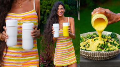 Coconut Curry Dressing + Fresh Coconut Milk 🥥 Raw Vegan, Oil-Free & Easy Recipes! 💛