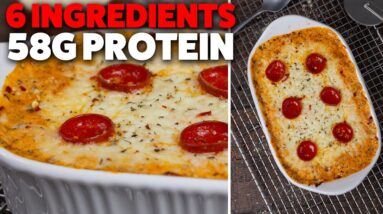Easy Cottage Cheese Pizza Bowl | 6 Ingredients, High Protein, Quick