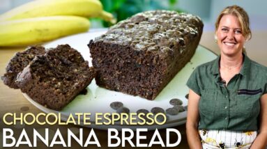 Next-Level Chocolate Espresso Banana Bread (Plant-Based & Easy!) #glutenfree #vegan