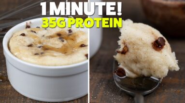 Fluffy Protein Pancake Mug Cake in 60 Seconds | Easy & Delicious