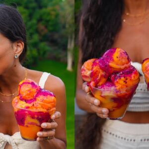 Best Tropical Rainbow Sorbet 🍨🌈 Easy Raw Vegan Ice Cream Recipe 🍓🥭 Simple, Healthy, & Delicious!