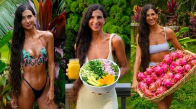 What I Eat in a Day 🌺 Raw Vegan in Hawaii 🍍 Grief, Self-Love, Juicing & Dragonfruit Harvest