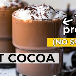 HEALTHY HOT CHOCOLATE | sugar-free, high-protein cocoa recipe