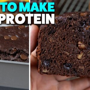 High Protein Chocolate Banana Bread | Quick & Moist!