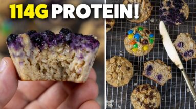 High Protein Oatmeal Cups | Baked, Easy, & Cheap To Make!