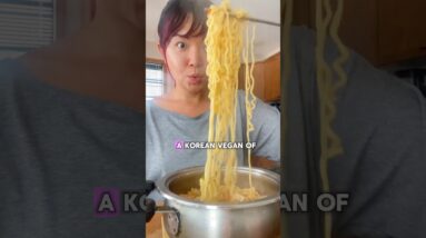 What I ate in a day as a Korean vegan of 10 years ❤️ #shorts