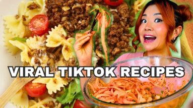 I Tried TIKTOK VIRAL RECIPES (2025) But VEGANIZED!