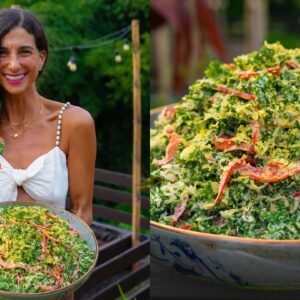 Cheesy Kelp Noodle Kale Salad 🧀🌿 Raw Vegan Dinner Recipe You’ll LOVE!
