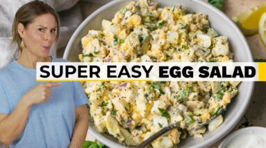 LIGHTENED UP EGG SALAD | healthy recipe with Greek Yogurt (No Mayo!)