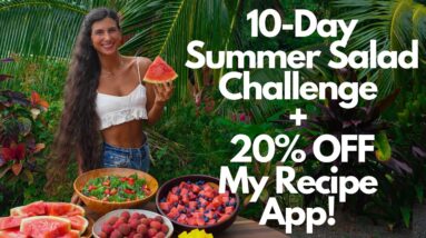 New 10-Day Summer Salad Challenge + 20% OFF My FullyRaw Recipe App! 🍉 & 500 Easy Raw Vegan Recipes 🎉