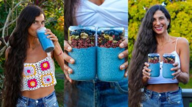 Easy Raw Vegan Breakfast Recipes 🫐 Blueberry Cardamom Milk + Chia Parfait 🥛 Quick & Meal Prep Ready!