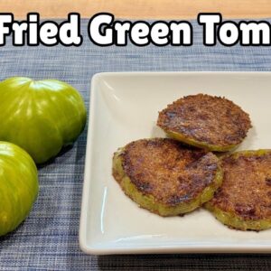 My New Keto Breading Method with Fried Green Tomatoes