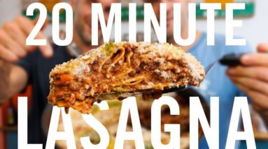 One-Pan Lasagna in 20 Minutes | High Protein & Vegan