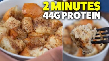 Protein Bread Pudding | Quick & Easy Microwave Dessert Recipe