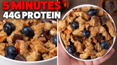 Protein Scrambled Pancakes | Quick & Easy Healthy Breakfast!