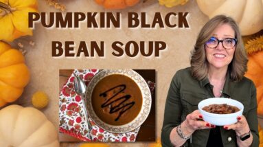 Pumpkin Black Bean Soup | Cozy Fall Instant Pot Recipe