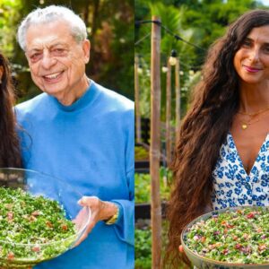 Lebanese Tabbouleh with Jêddo 💚🌱 | Remaking Family Recipes 🇱🇧 (Raw Vegan & Plant-Based)