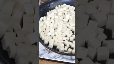 Save a pig, make TOFU BACON BITS ❤️ #shorts