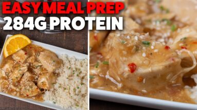 Slow Cooker Orange Chicken | Easy High Protein Meal Prep