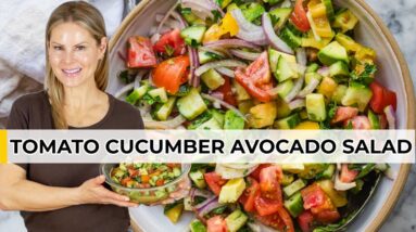 THE BEST SUMMER SALAD (Cucumber & Tomato Salad Recipe)