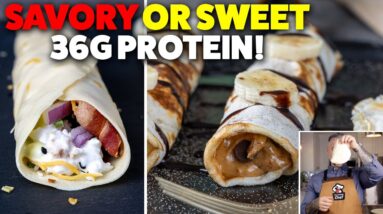 The Easiest Protein Crepes or Wraps Ever | 2 Ingredients, Low Carb
