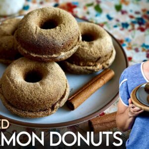 The Plant-Based Cinnamon Powered Donut I Can't Stop Making! 🍩