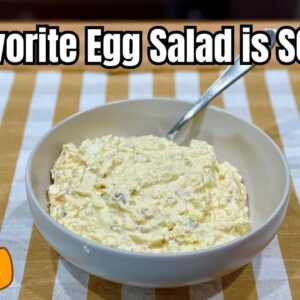 This Savory Cheddar Bacon Jalapeño Egg Salad is SO EASY and Delicious!