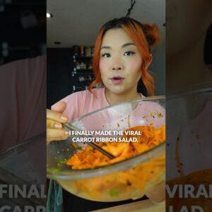 Trying the Carrot Salad that BROKE THE INTERNET 🤯 #shorts