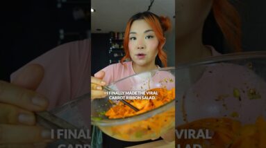 Trying the Carrot Salad that BROKE THE INTERNET 🤯 #shorts