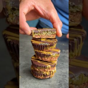 Dubai Chocolate Pistachio Cups 🌱 Creamy crunchy and Wholefood ingredients 💚