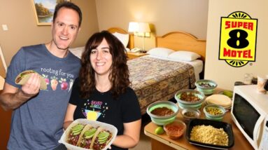 We Made a Healthy Taco Bar in Our Hotel Room