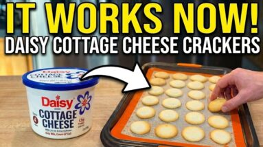 Daisy Works Now!  Crispy Cottage Cheese Keto / Carnivore Crackers