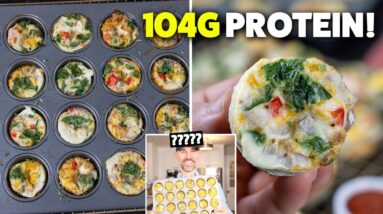 Easy Egg White Bites | Cheap High Protein Breakfast Idea