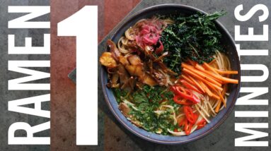 EASY VEGAN RAMEN in 10 MINUTES! EASY BROTH RECIPE