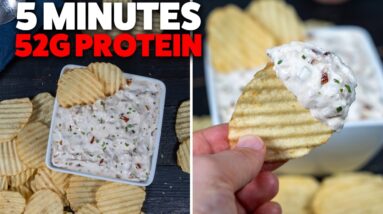 Easy French Onion Dip Using Greek Yogurt | High Protein Snack