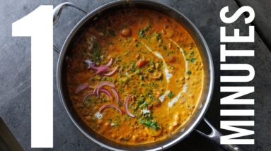 EASY LENTIL CHICKPEA CURRY in 10 MINUTES