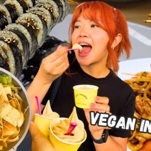 WHAT I ATE IN KOREA 🇰🇷 as a VEGAN 🌱 (Buddhist TEMPLE STAY & DMZ Tour!) Korea Group Trip VLOG Part 2